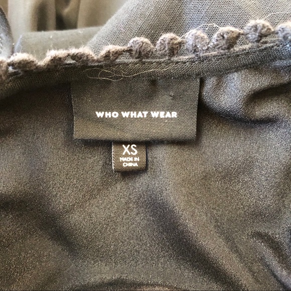 Who what wear black short shift lace trim dress - Picture 8 of 8